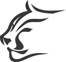 Minimalist black and white Teton Bros logo featuring a stylized mountain lion profile graphic.