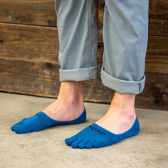 Injinji Men's Sport Lightweight Hidden sock in Steel Accessories