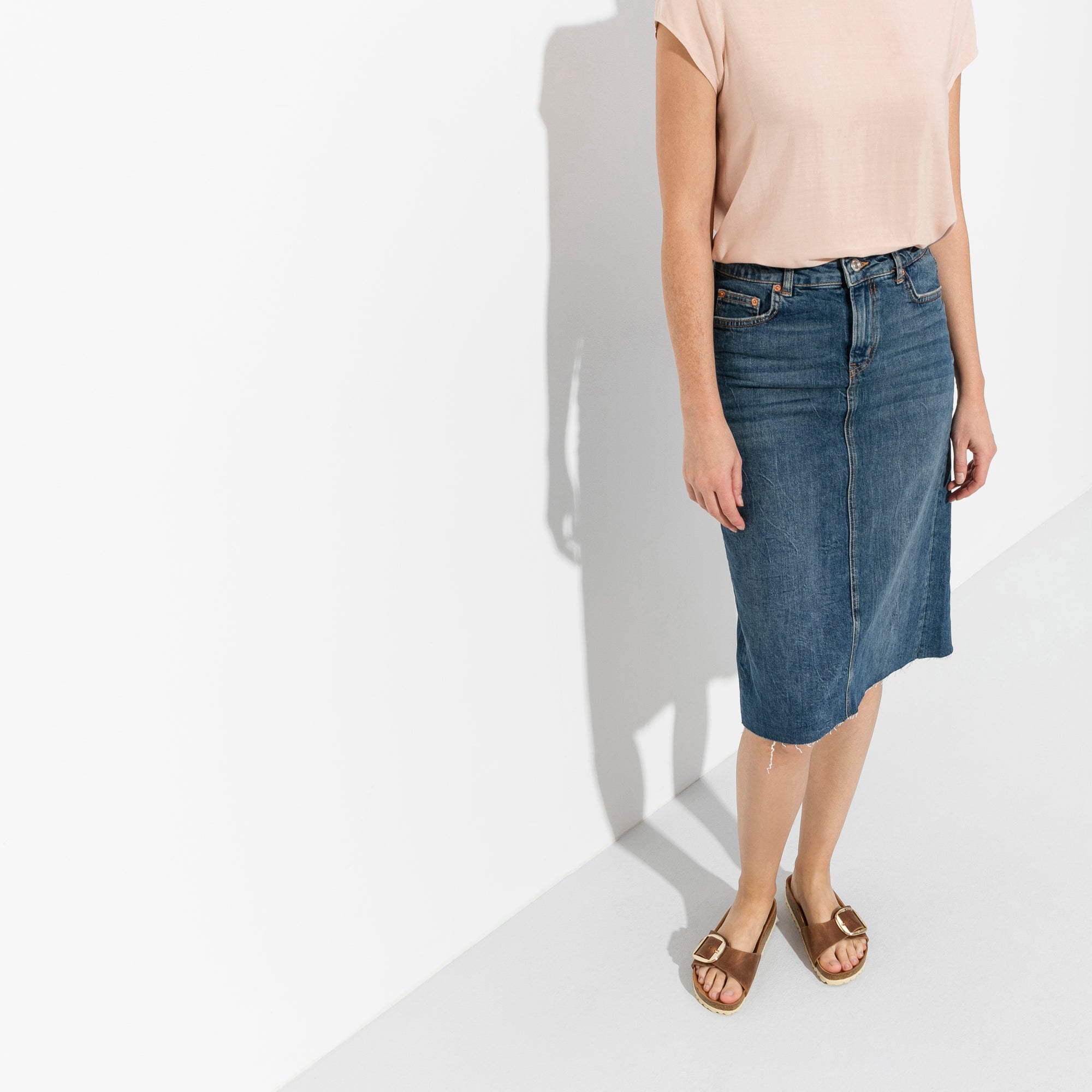 Birkenstock Madrid Big Buckle Oiled Leather in Cognac Women's Footwear