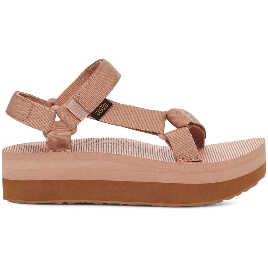 Teva Women's Flatform Universal Sandal in Maple Sugar Lion Women's Footwear