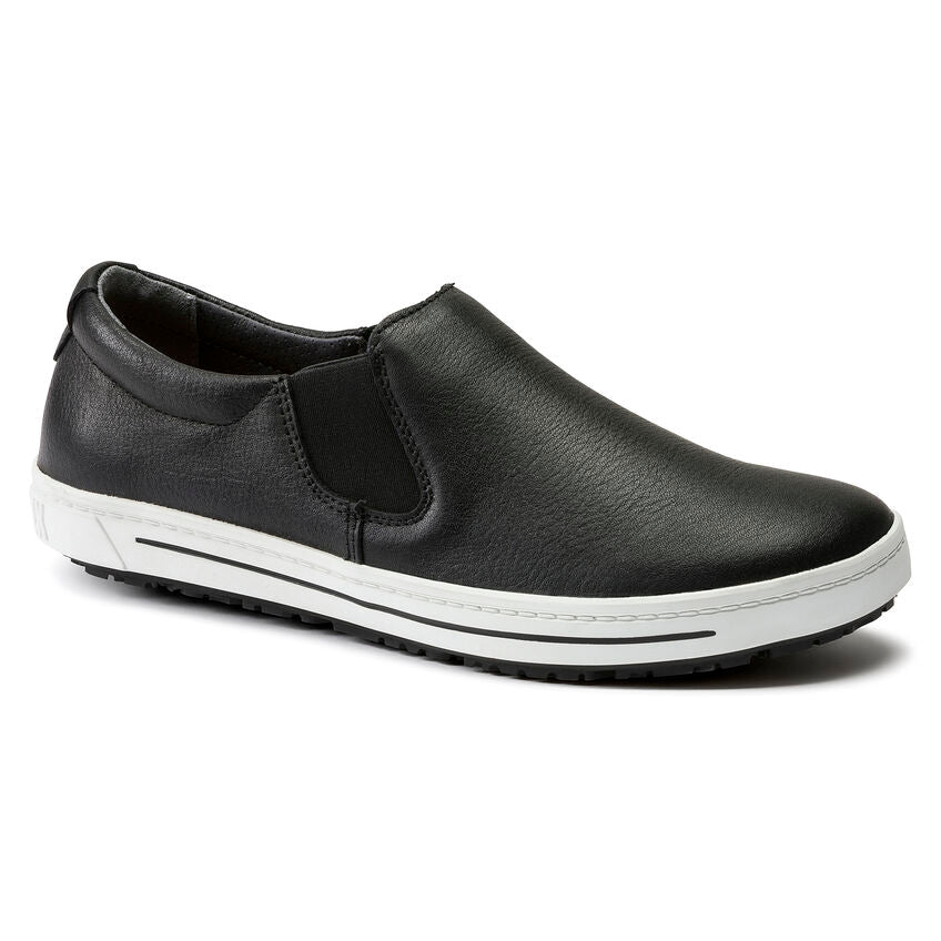 Birkenstock QO 400 Leather Safety Shoe in Black Unisex Footwear