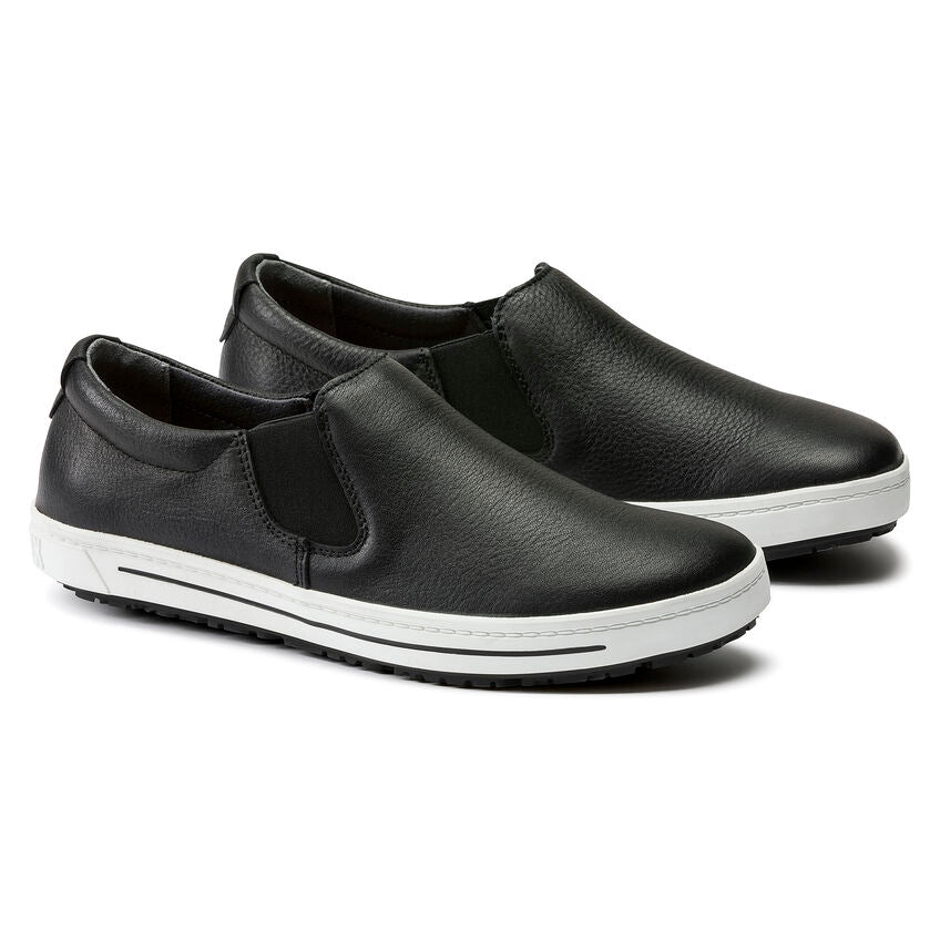 Birkenstock QO 400 Leather Safety Shoe in Black Unisex Footwear