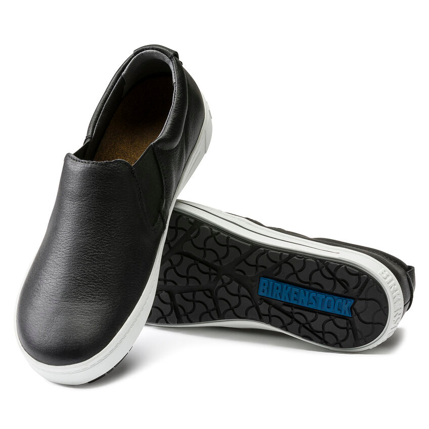 Birkenstock QO 400 Leather Safety Shoe in Black Unisex Footwear