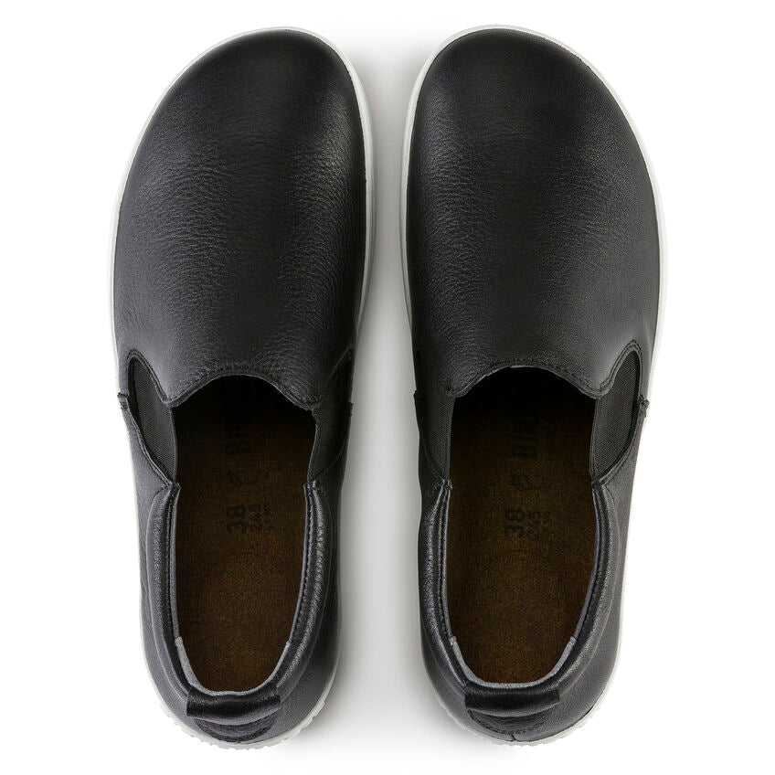 Birkenstock QO 400 Leather Safety Shoe in Black Unisex Footwear