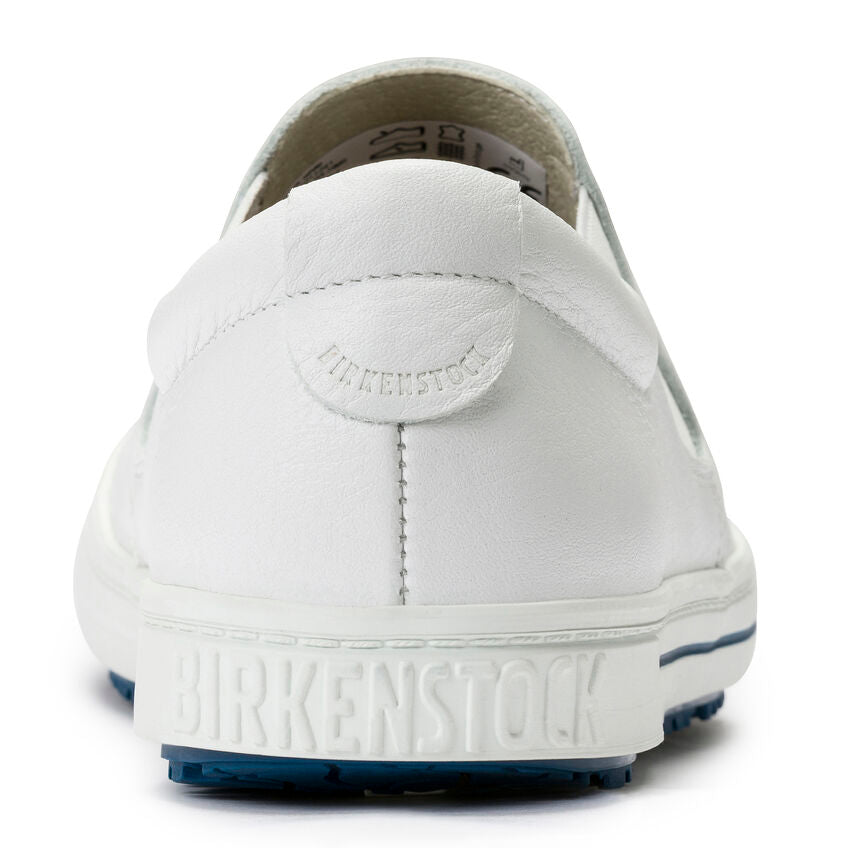 Birkenstock QO 400 Leather Safety Shoe in White Unisex Footwear