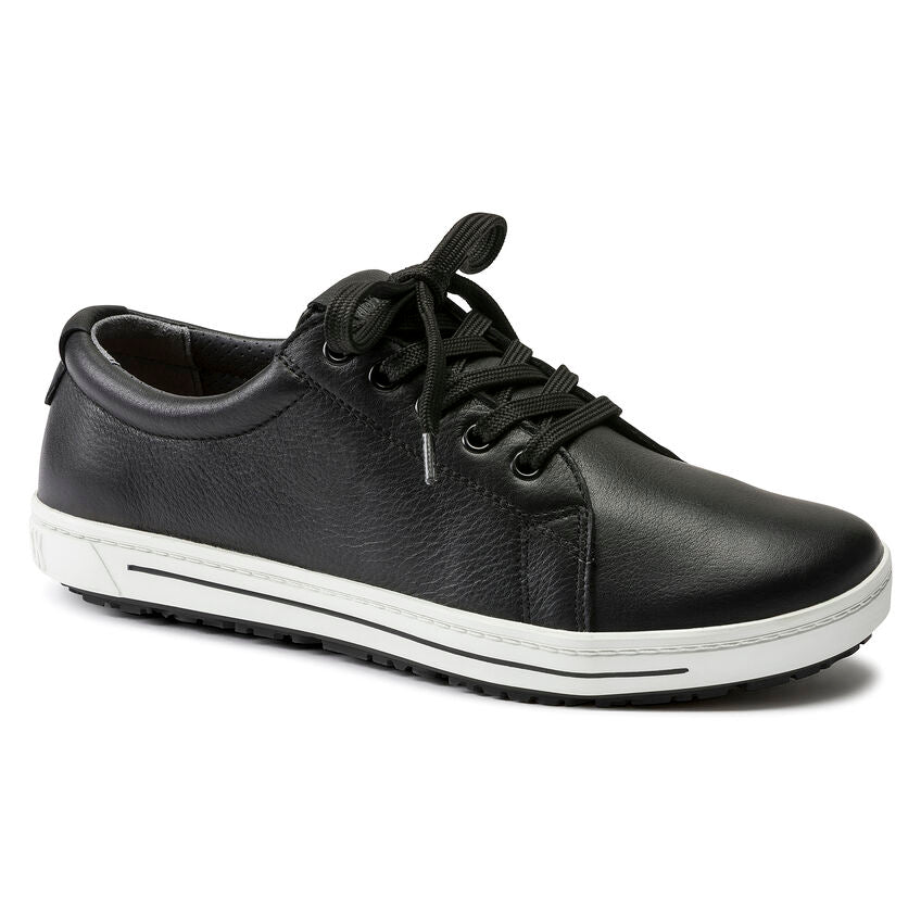 Birkenstock QO 500 Leather Safety Shoe in Black Unisex Footwear