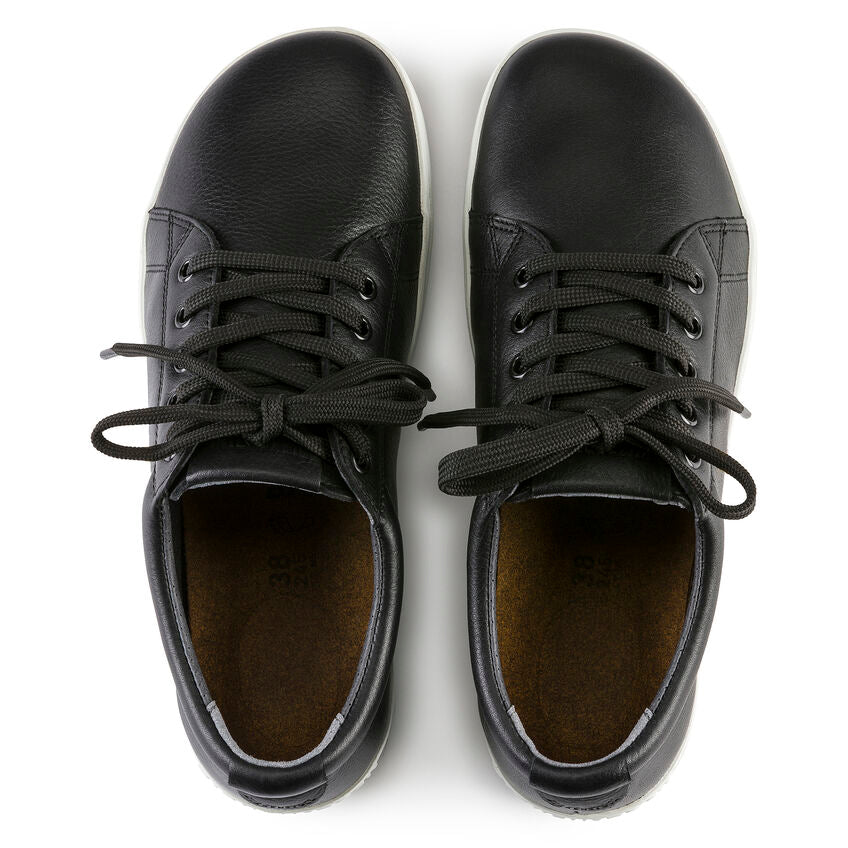 Birkenstock QO 500 Leather Safety Shoe in Black Unisex Footwear