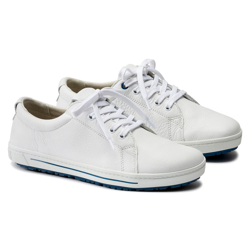 Birkenstock QO 500 Leather Safety Shoe in White Unisex Footwear