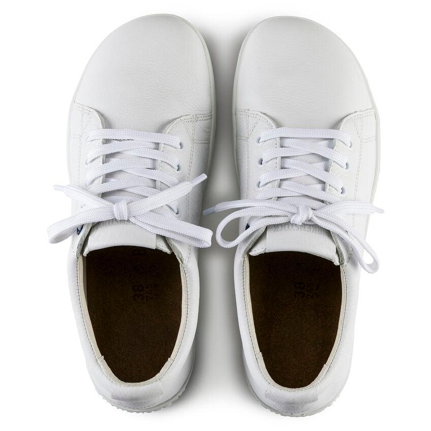 Birkenstock QO 500 Leather Safety Shoe in White Unisex Footwear