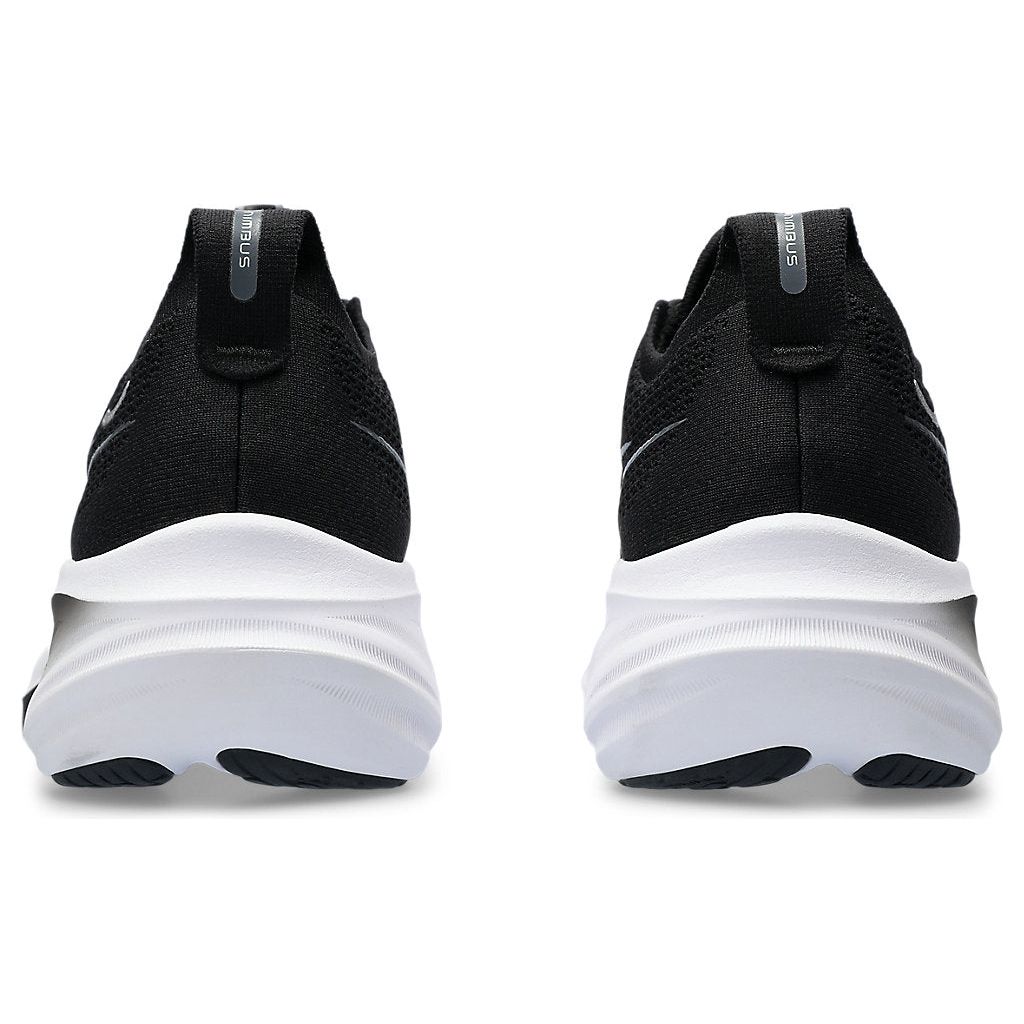 Asics Women's Gel Nimbus-26 in Black Graphite Grey Shoes