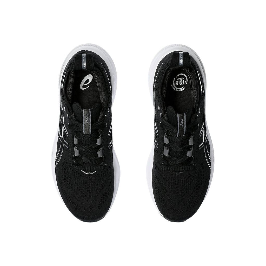 Asics Women's Gel Nimbus-26 in Black Graphite Grey Shoes