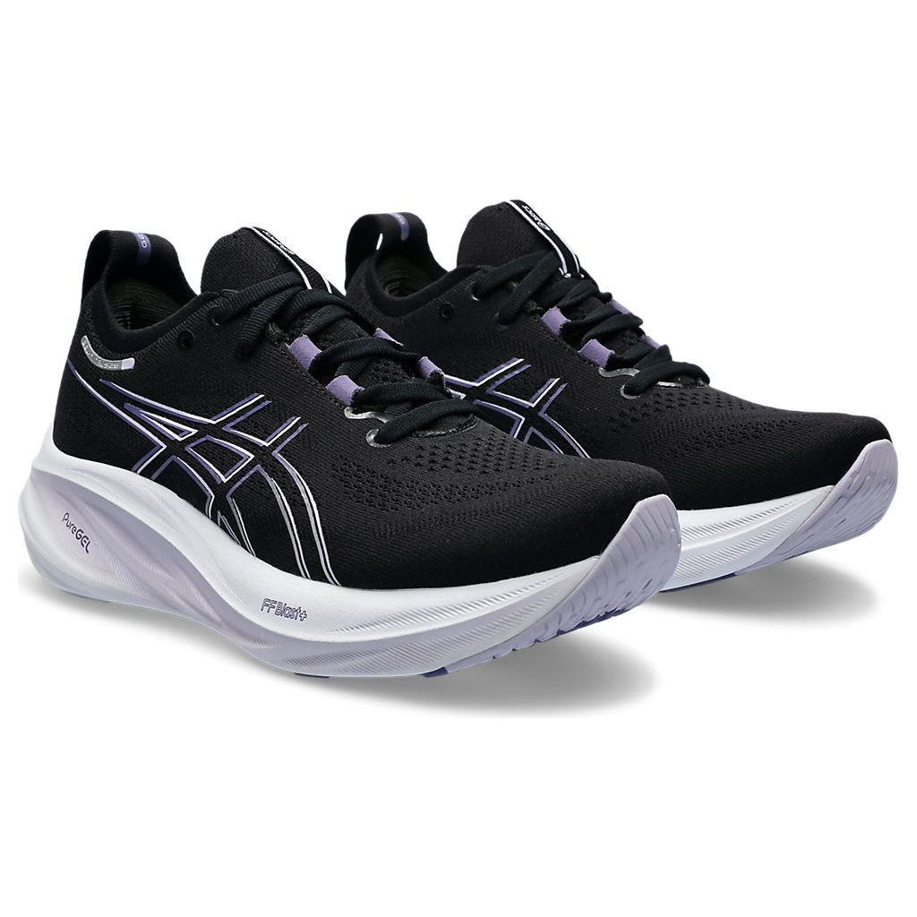 Asics Women's Gel-Nimbus 26 in Black Dusty Purple Shoes