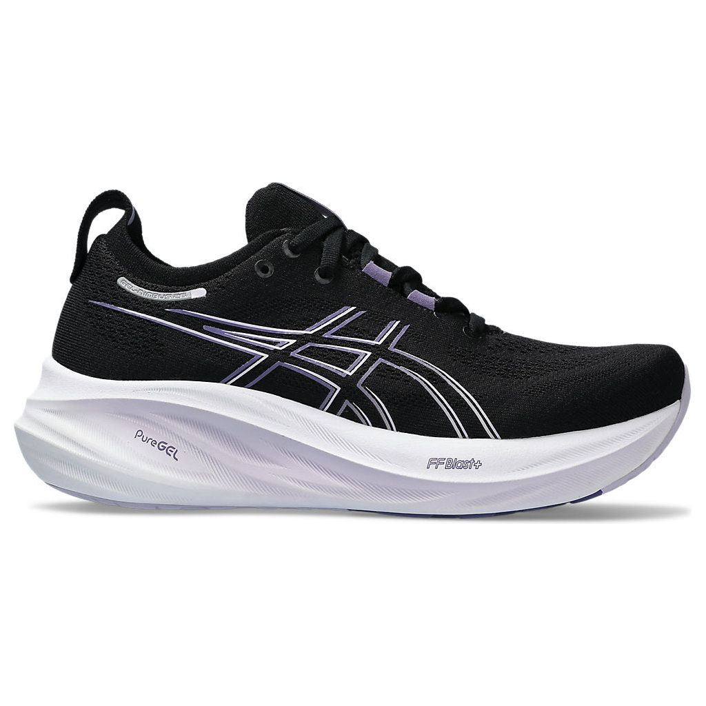 Asics Women's Gel-Nimbus 26 in Black Dusty Purple Shoes