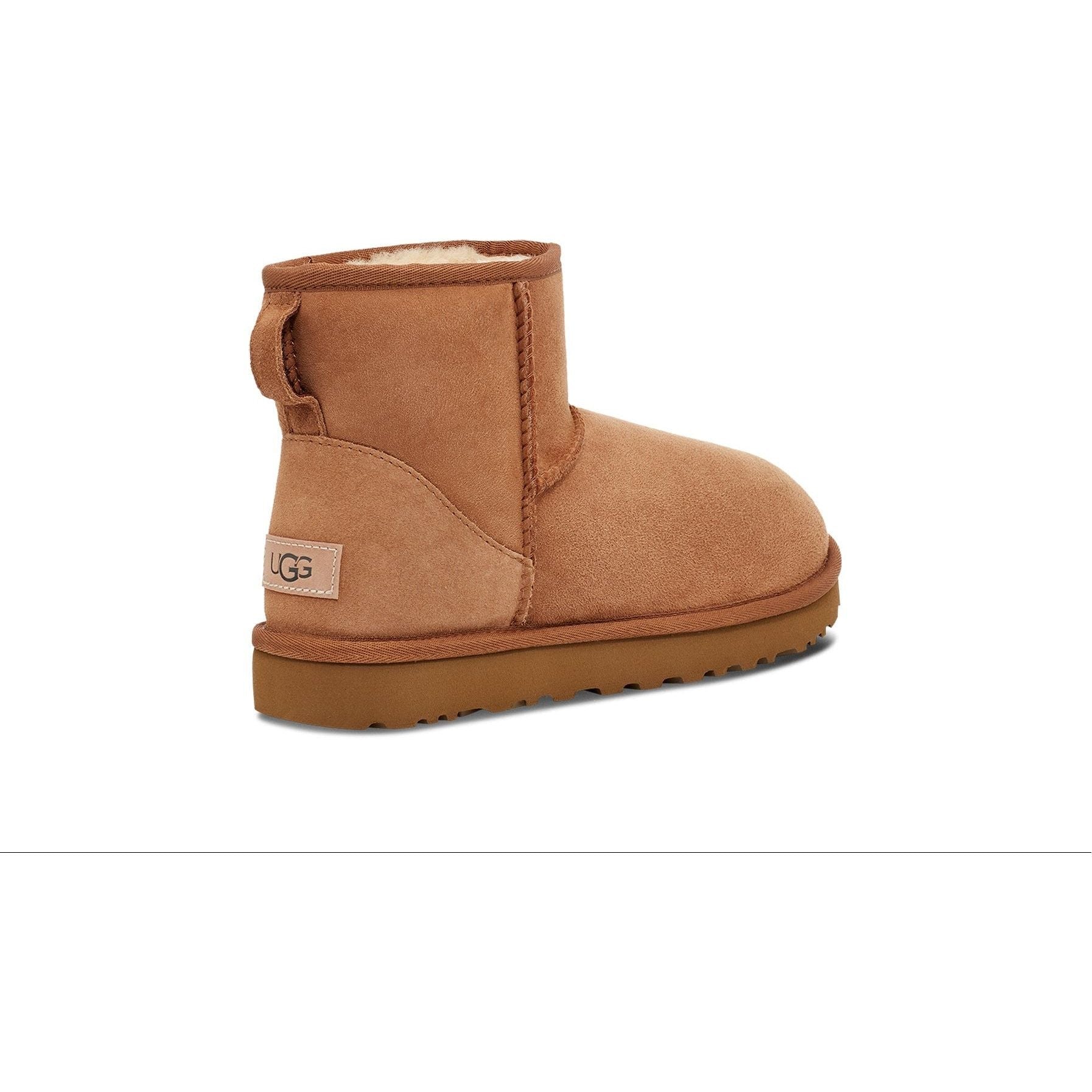 UGG Women's Classic Mini II Boot in Chestnut-Footprint USA