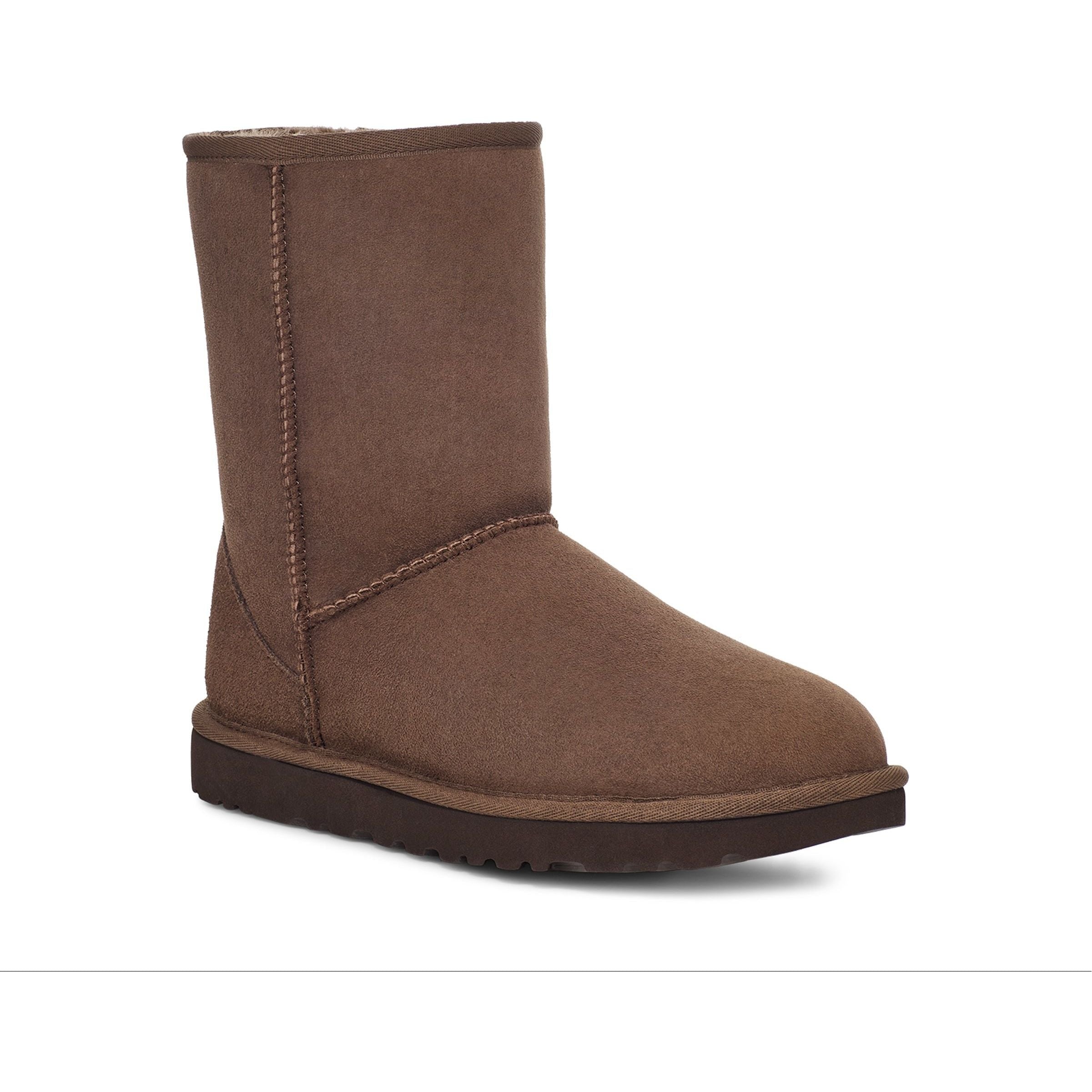 UGG Women's Classic Short II Boot in Burnt Cedar-Footprint USA