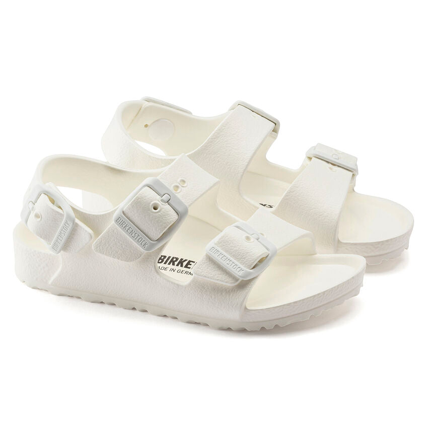 Birkenstock Kid's Milano Essentials EVA in White Kid