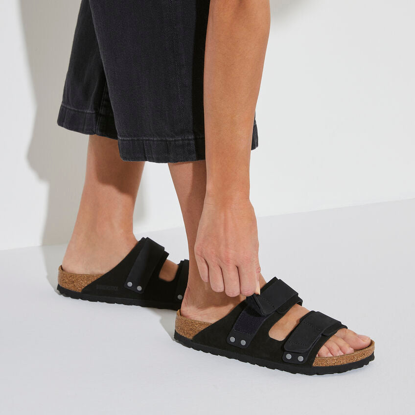 Birkenstock Women's Uji Nubuck-Suede Leather in Black Women's Footwear