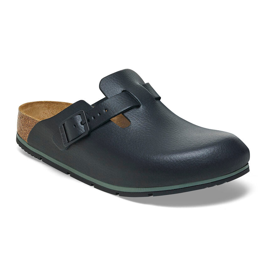 Birkenstock Boston Pro Leather in Black Unisex Footwear