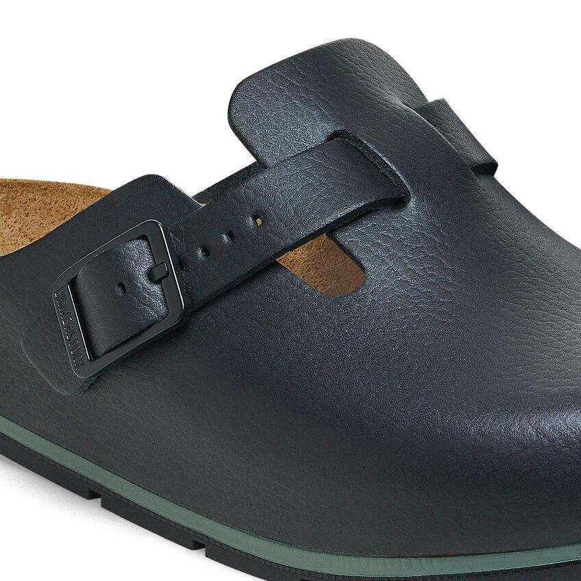 Birkenstock Boston Pro Leather in Black Unisex Footwear