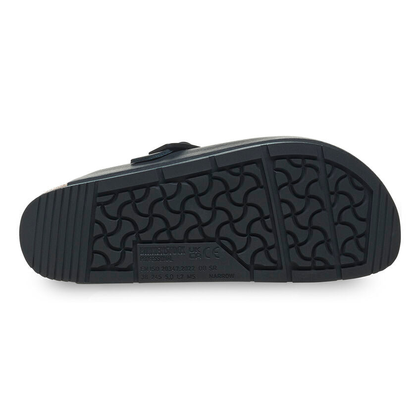Birkenstock Boston Pro Leather in Black Unisex Footwear