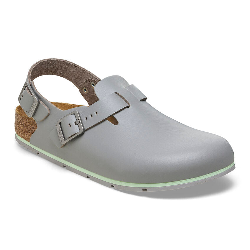 Birkenstock Tokio Pro Leather in Gun Metal Unisex Footwear