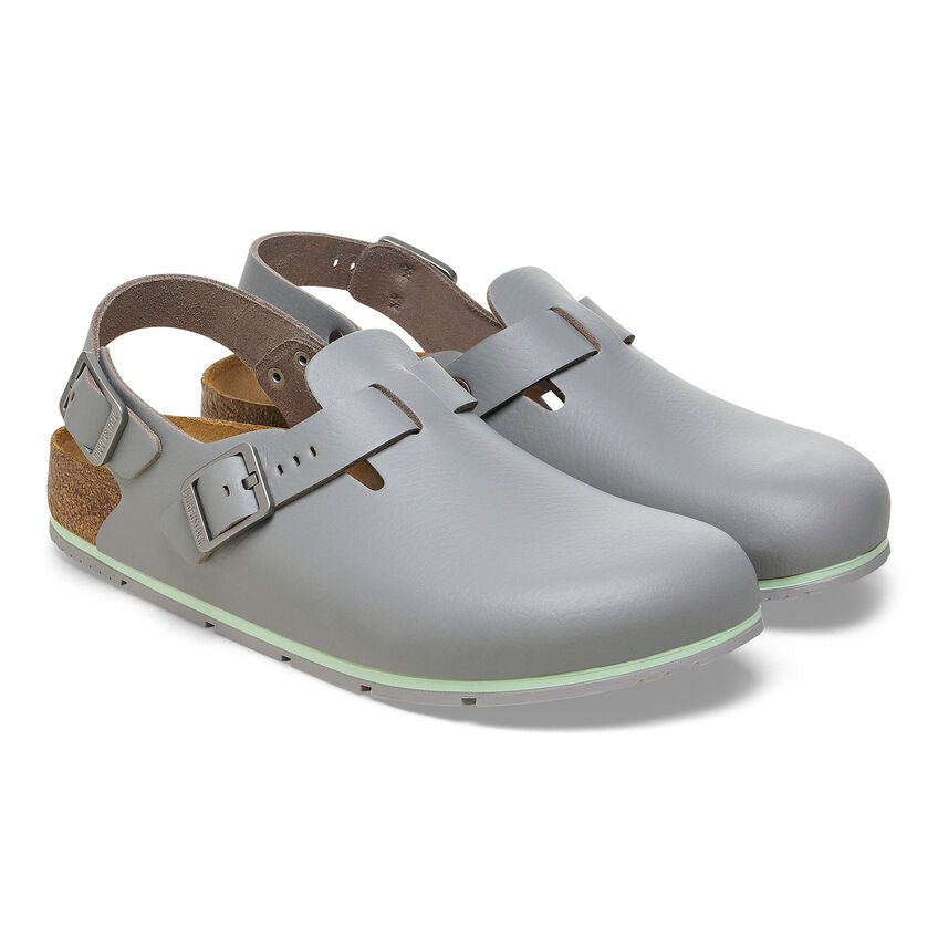 Birkenstock Tokio Pro Leather in Gun Metal Unisex Footwear