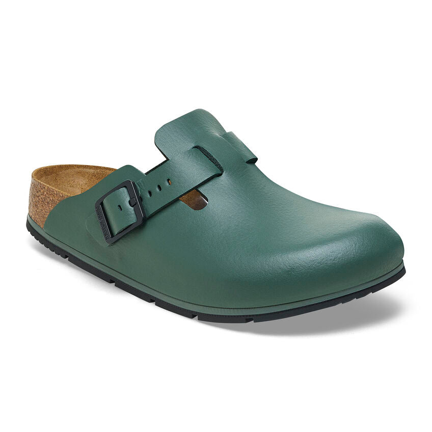 Birkenstock Boston Pro Leather in Thyme Unisex Footwear