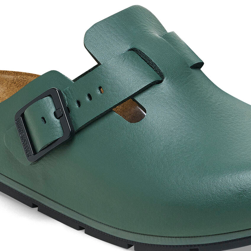 Birkenstock Boston Pro Leather in Thyme Unisex Footwear