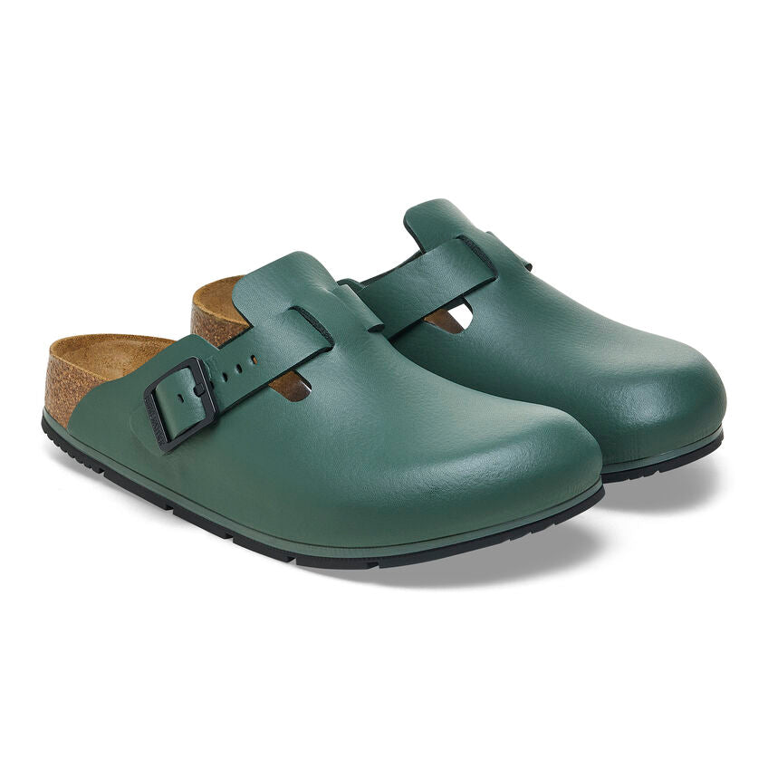 Birkenstock Boston Pro Leather in Thyme Unisex Footwear
