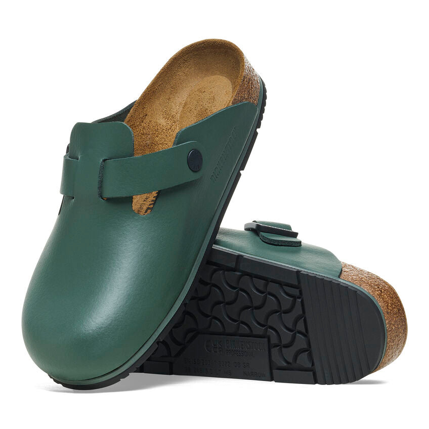 Birkenstock Boston Pro Leather in Thyme Unisex Footwear