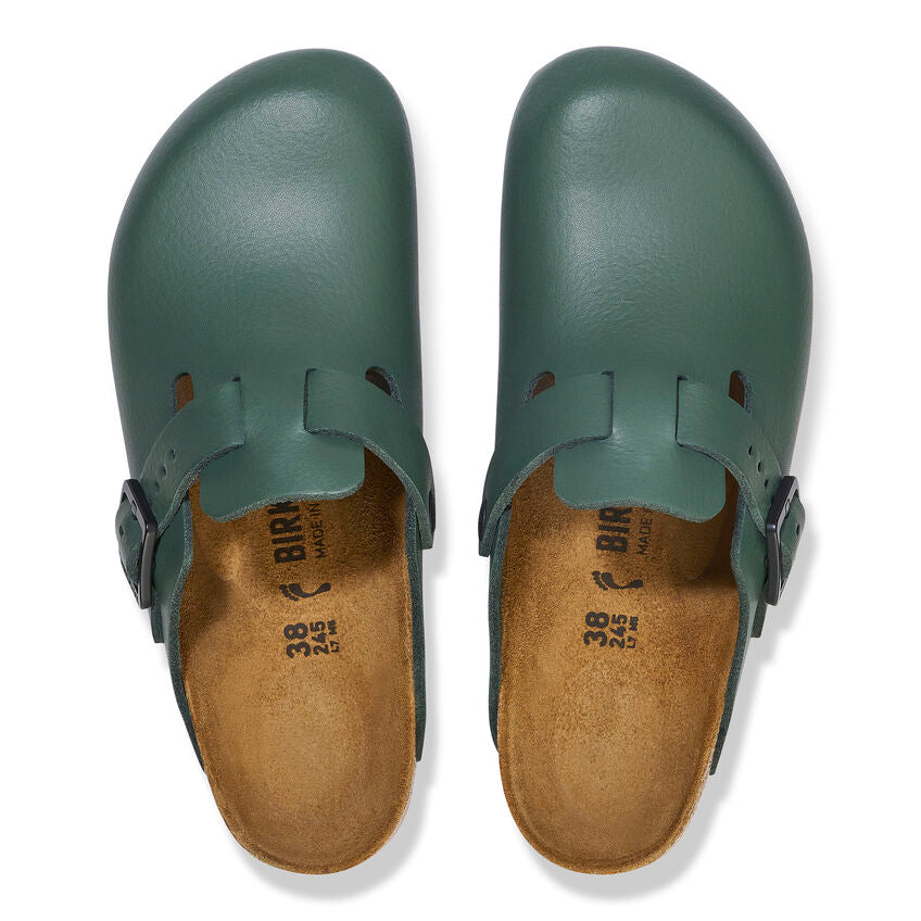 Birkenstock Boston Pro Leather in Thyme Unisex Footwear