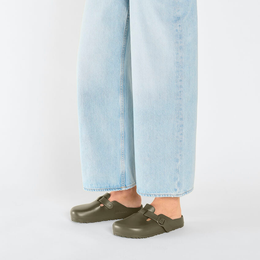 Birkenstock Boston Essentials EVA in Faded Khaki Unisex Footwear