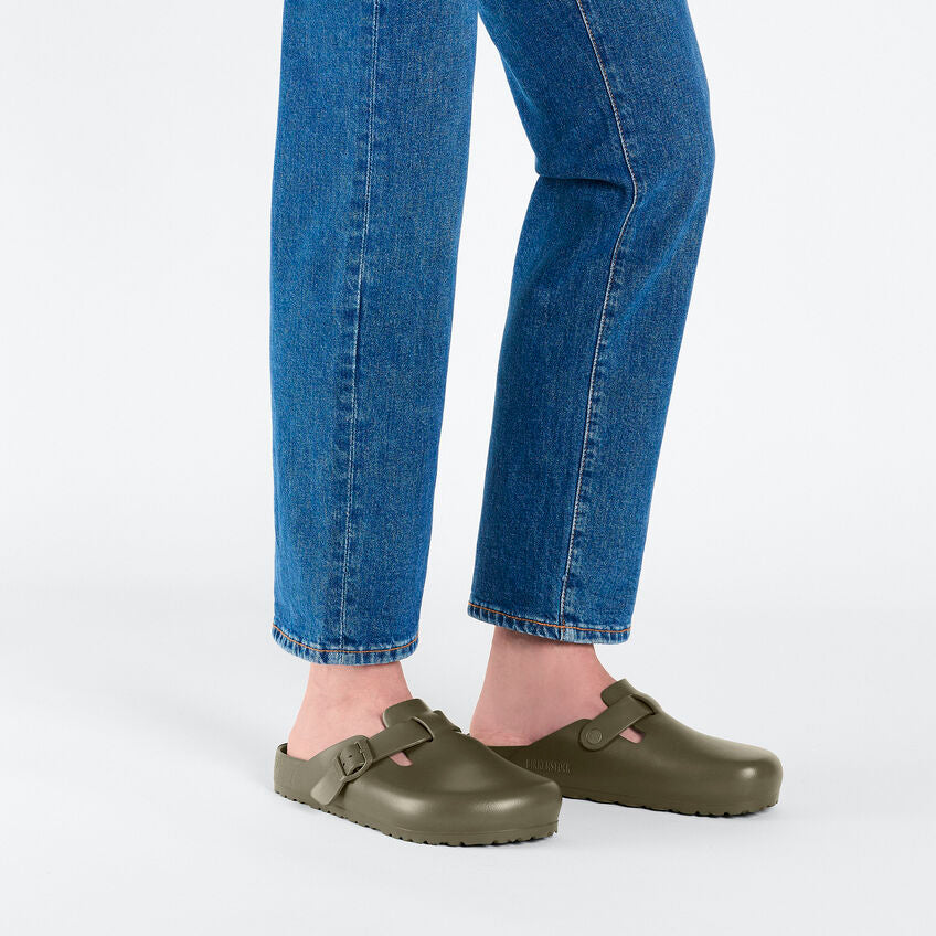 Birkenstock Boston Essentials EVA in Faded Khaki Unisex Footwear