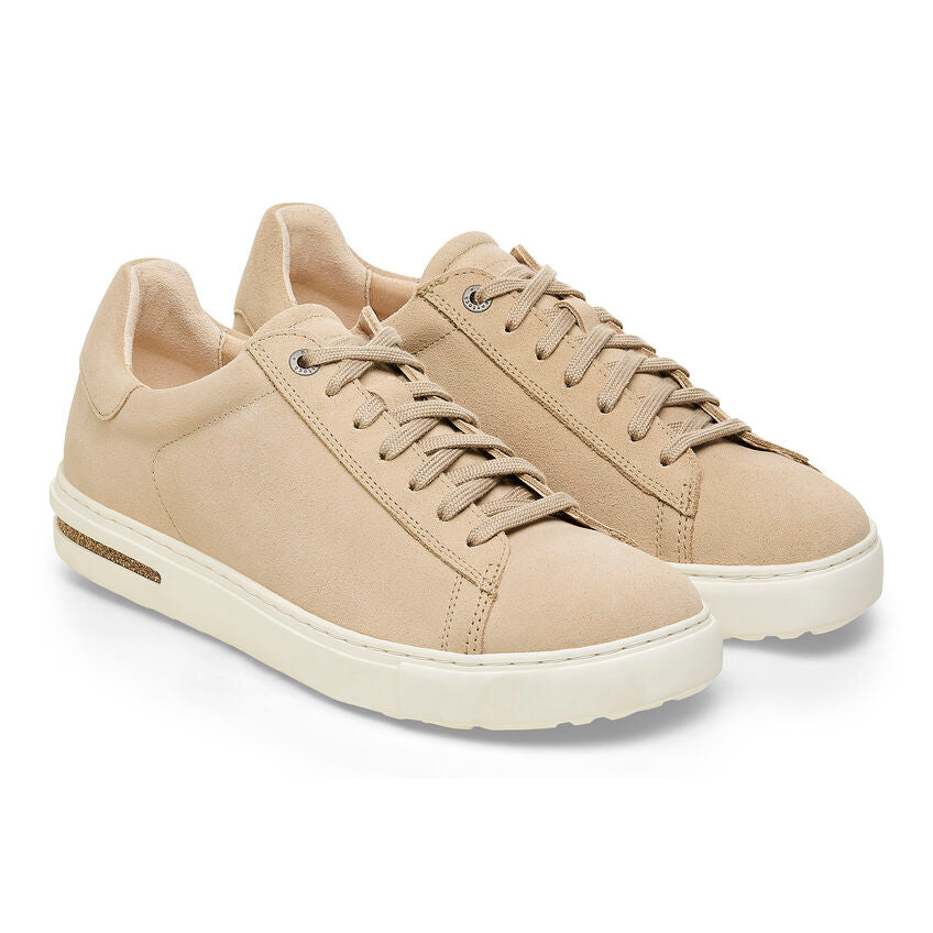 Birkenstock Bend Low Suede Leather Sneaker in Sandcastle Women's Footwear
