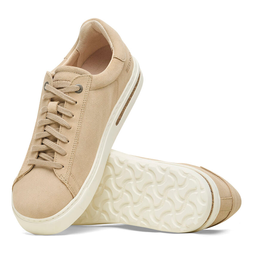 Birkenstock Bend Low Suede Leather Sneaker in Sandcastle Women's Footwear
