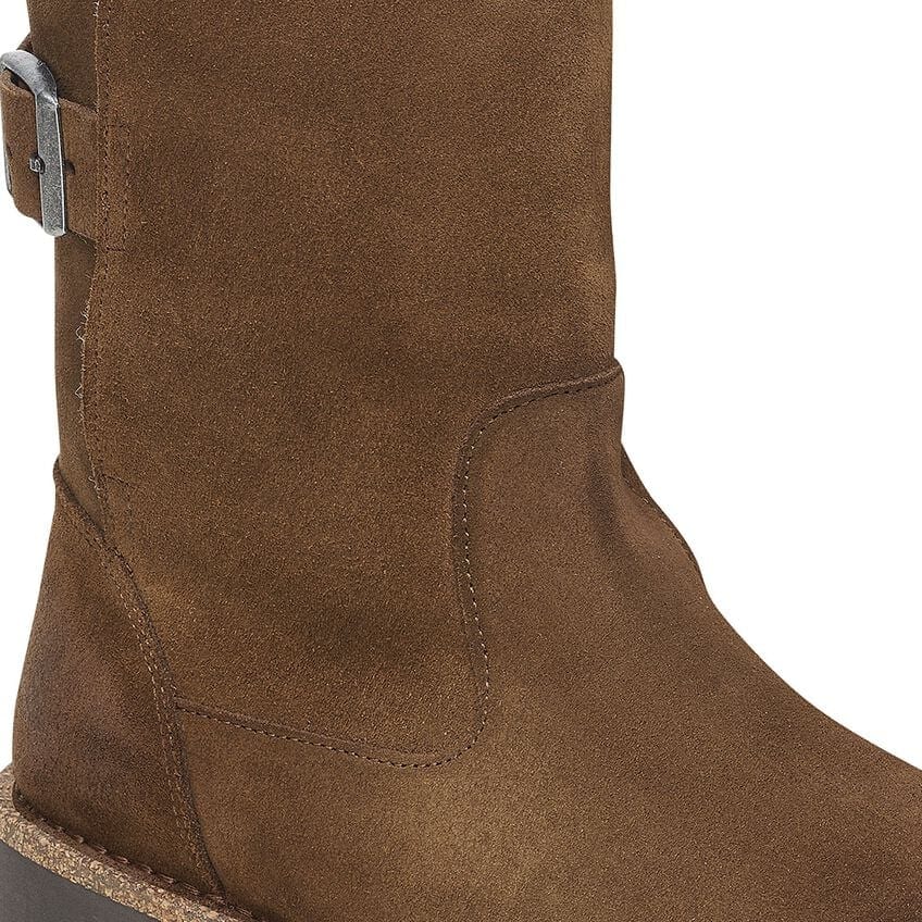 Birkenstock Uppsala Shearling Suede Leather in Dark Tea