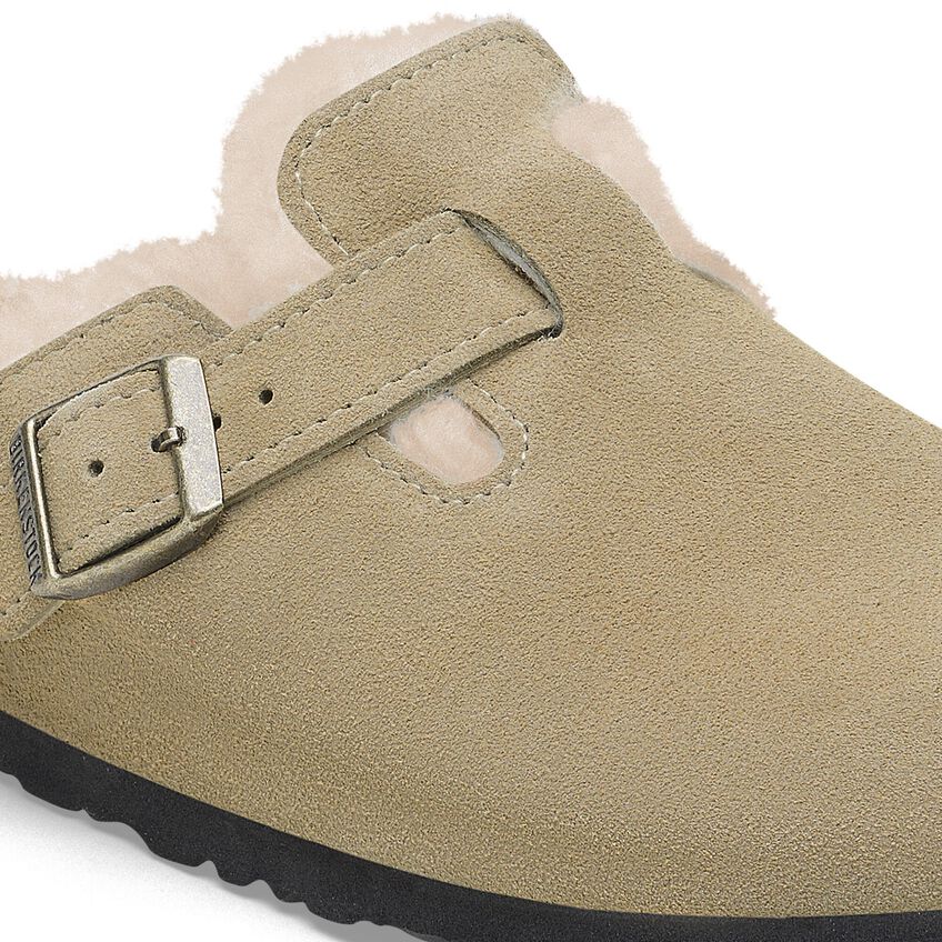 Birkenstock Boston Shearling Suede Leather Women's Footwear