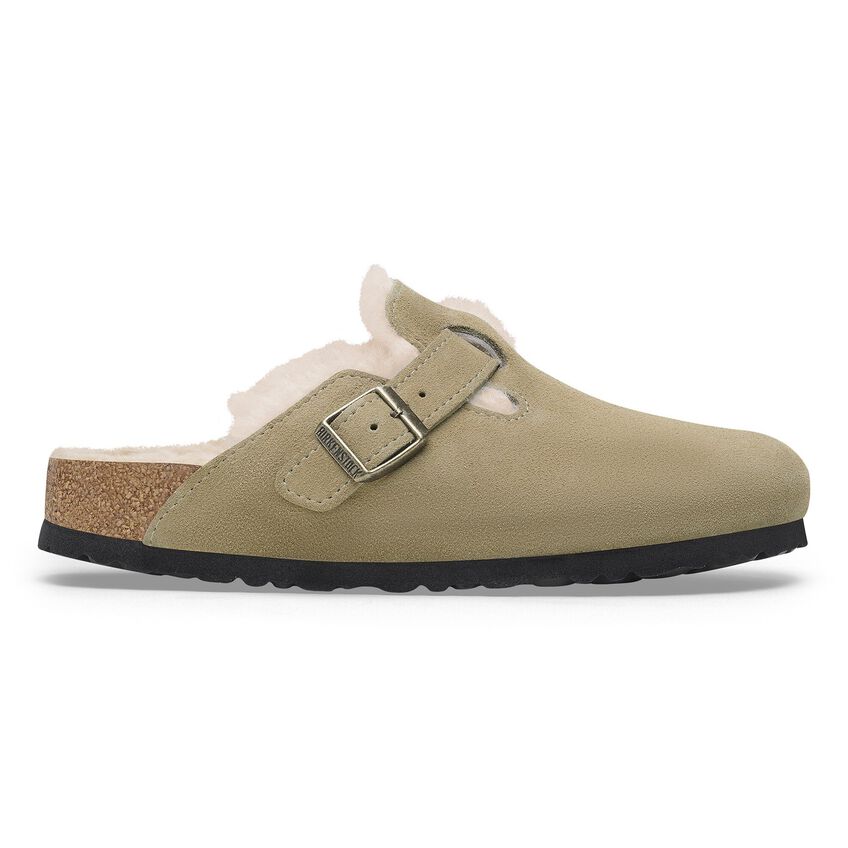 Birkenstock Boston Shearling Suede Leather Women's Footwear