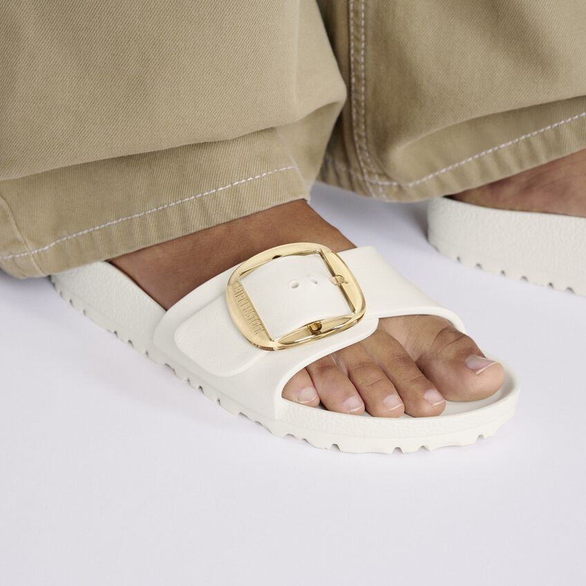 Birkenstock Madrid Big Buckle EVA in Eggshell