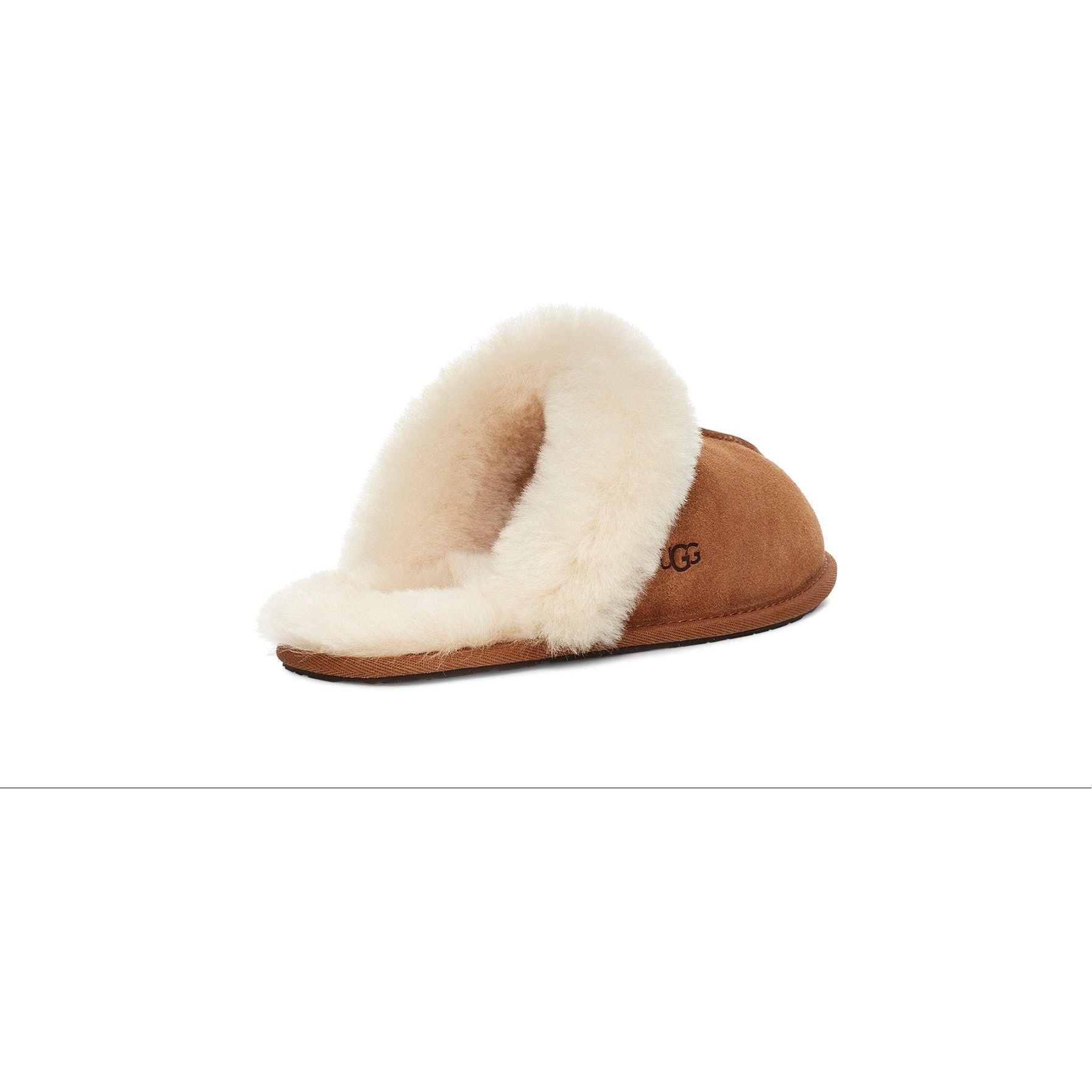 UGG Women's Scuffette II Slipper in Chestnut-Footprint USA