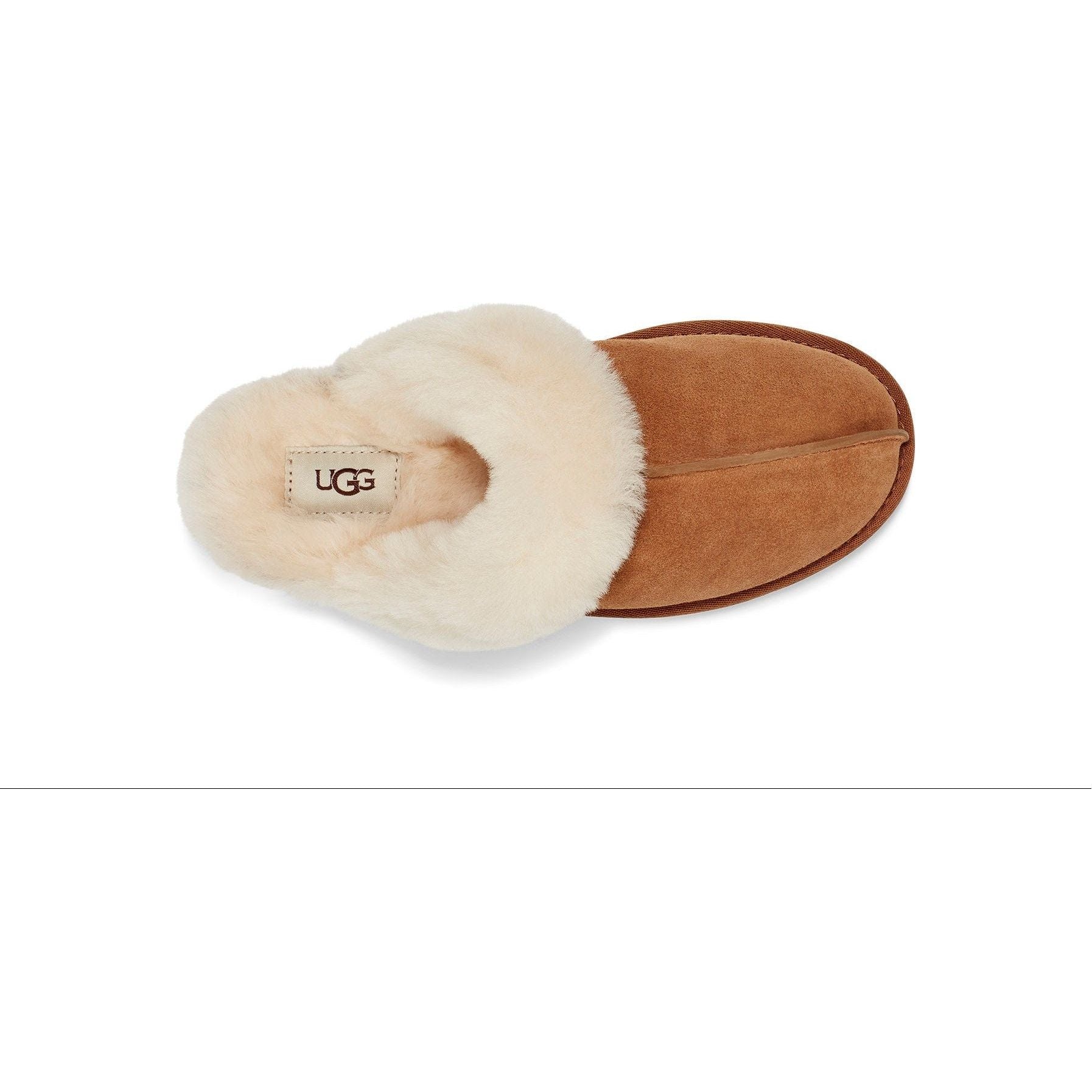 UGG Women's Scuffette II Slipper in Chestnut-Footprint USA