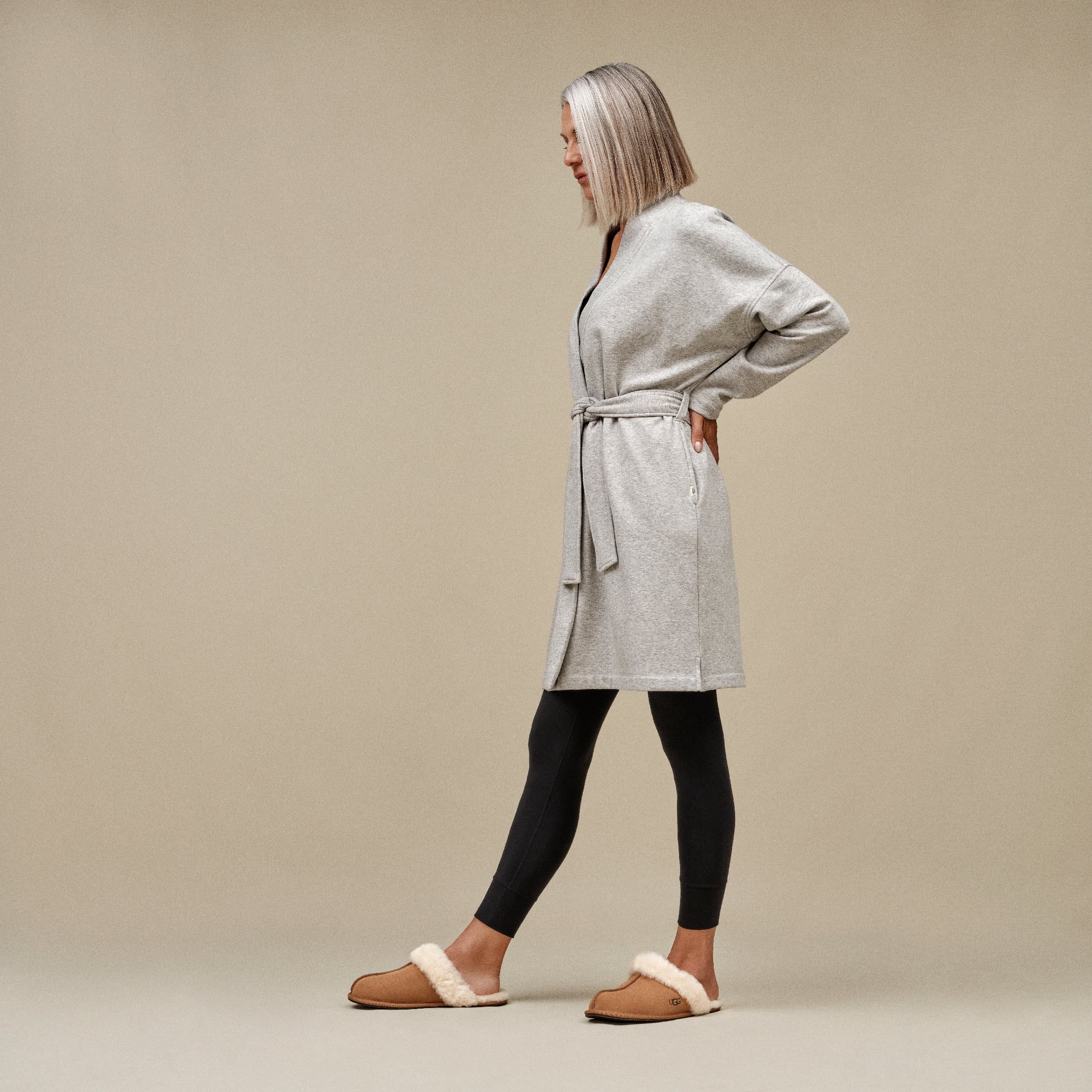 UGG Women's Scuffette II Slipper in Chestnut-Footprint USA