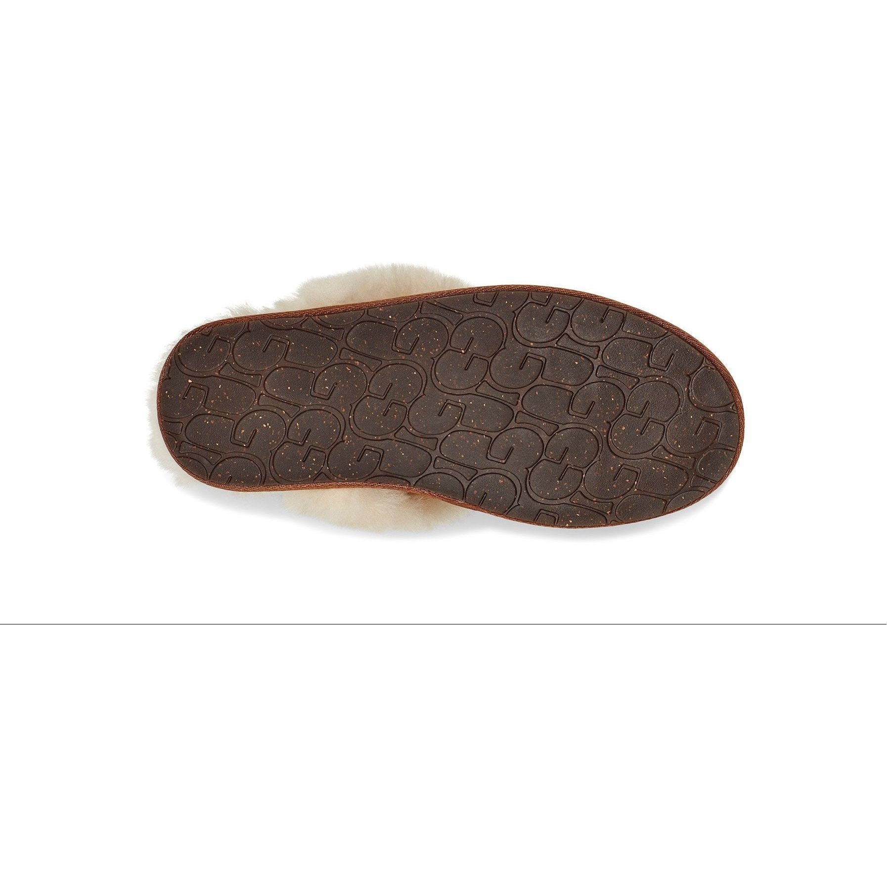 UGG Women's Scuffette II Slipper in Chestnut-Footprint USA