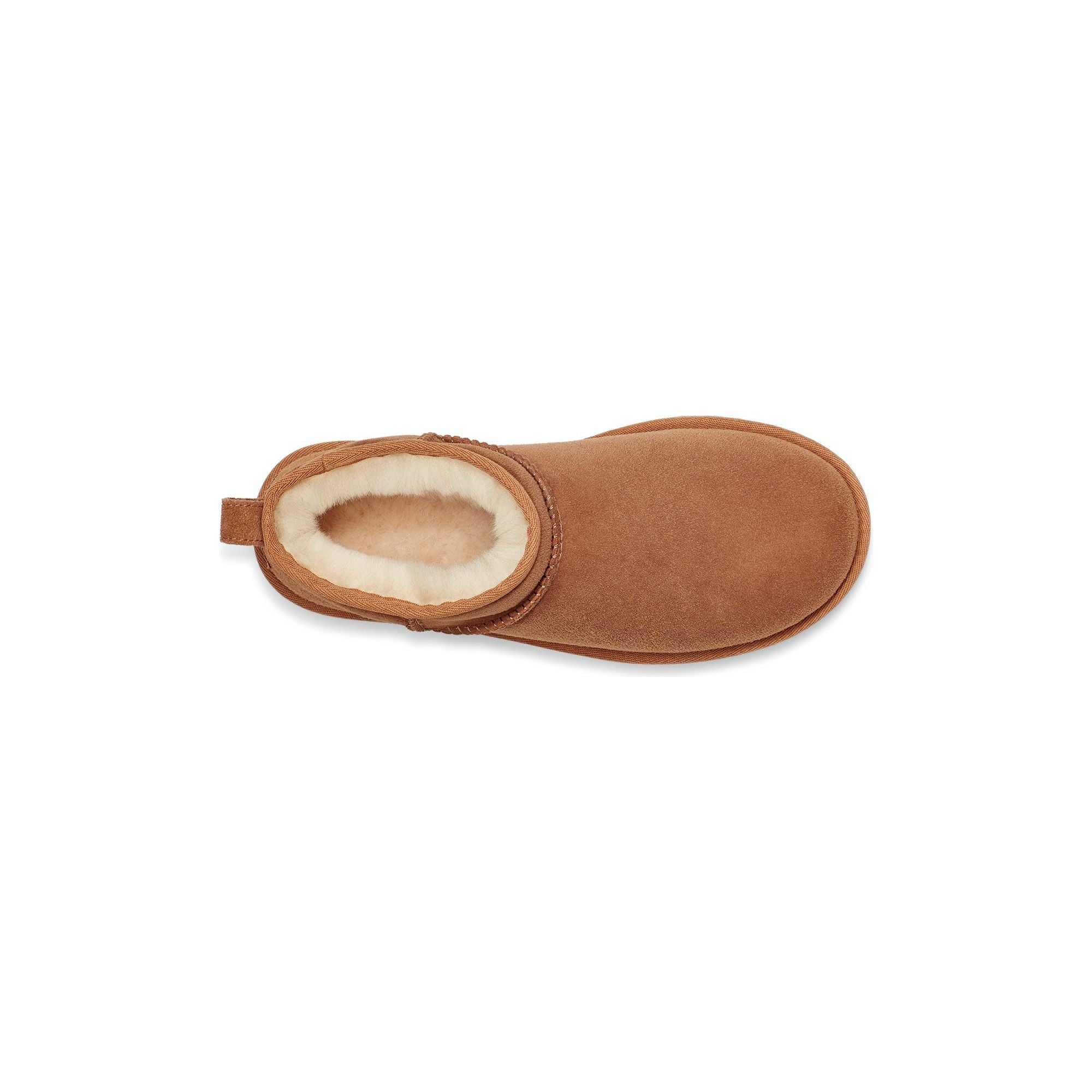 UGG Women's Classic Ultra Mini in Chestnut-Footprint USA