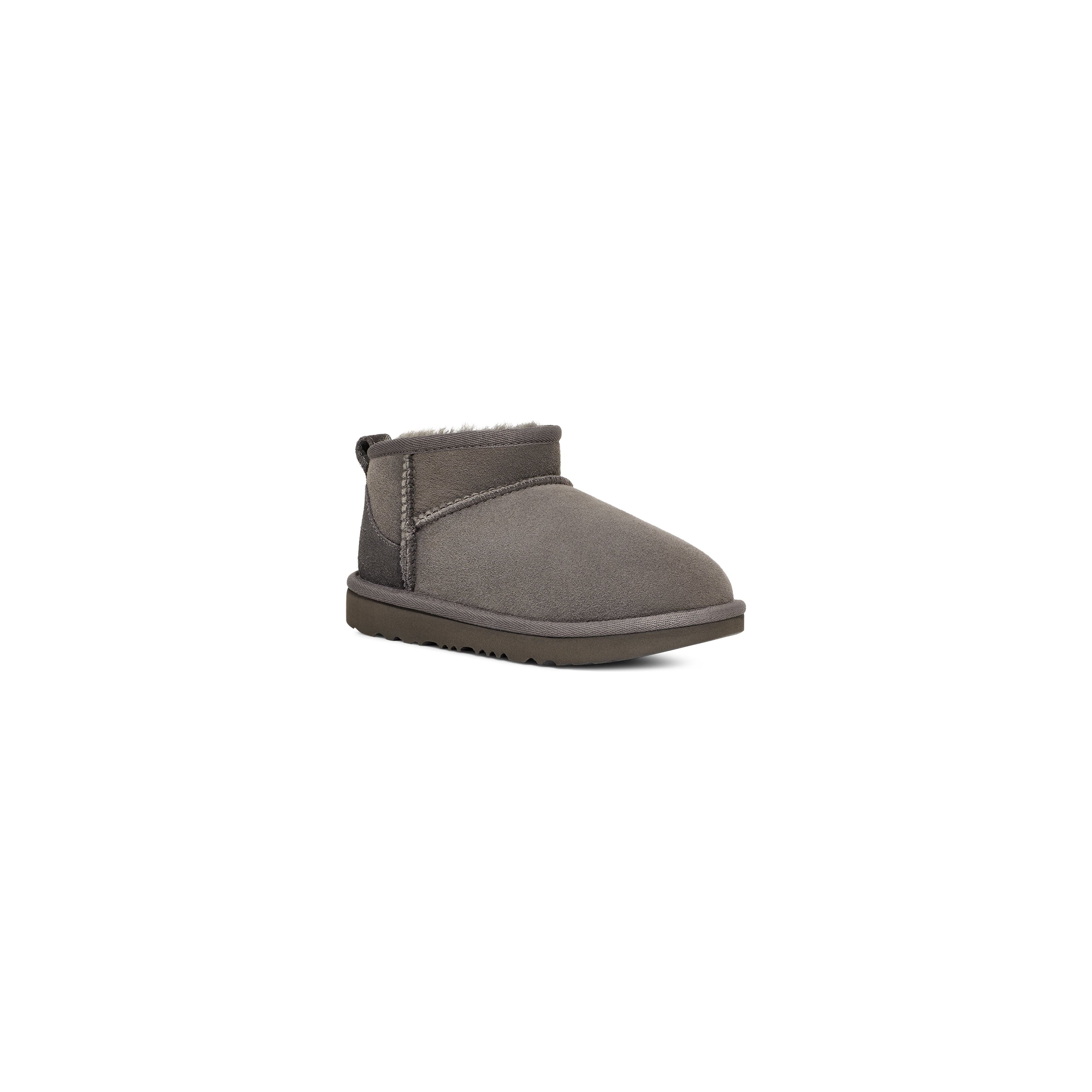 UGG Kid's Classic Ultra Mini in Grey Kid's Footwear
