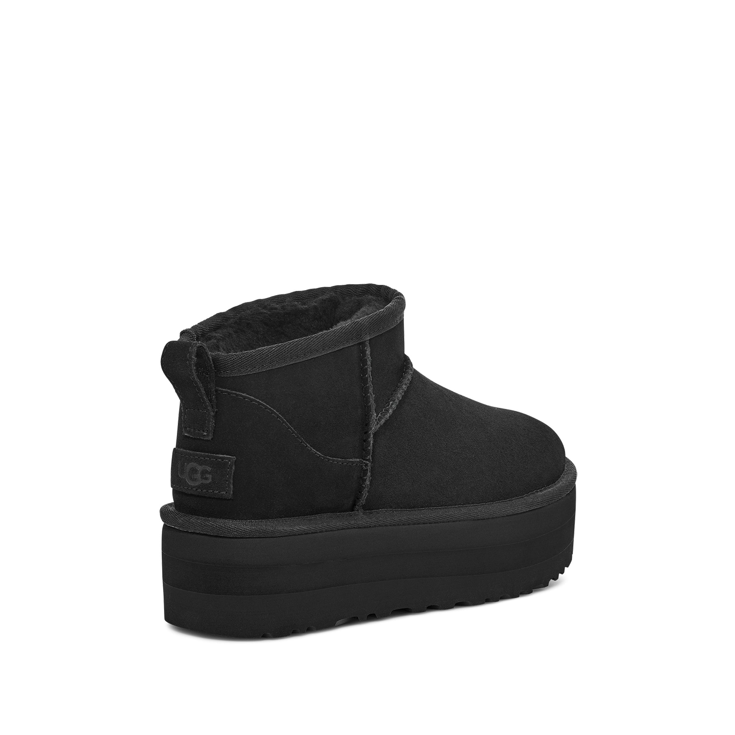 UGG Women's Classic Ultra Mini Platform in Black-Footprint USA