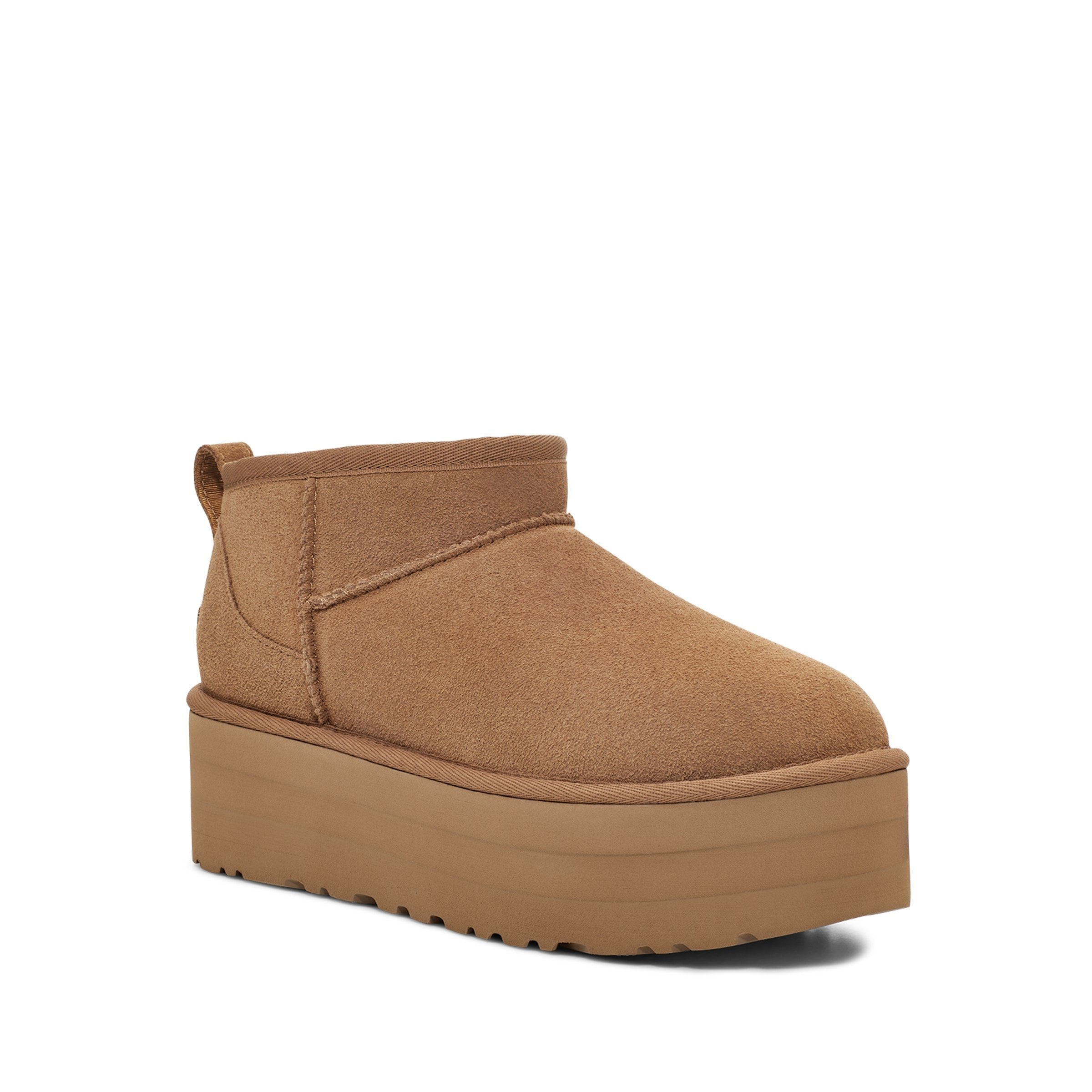 UGG Women's Classic Ultra Mini Platform in Chestnut-Footprint USA