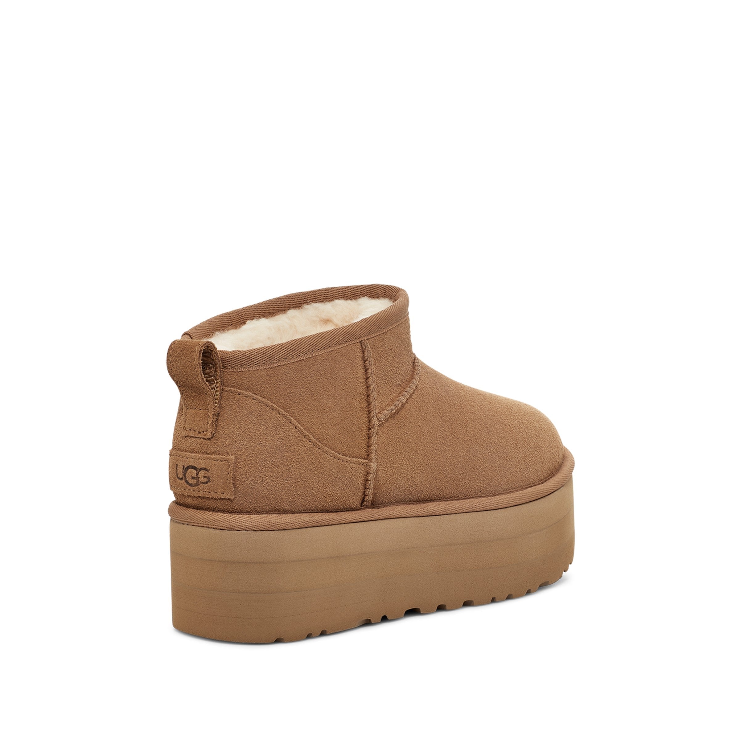 UGG Women's Classic Ultra Mini Platform in Chestnut-Footprint USA