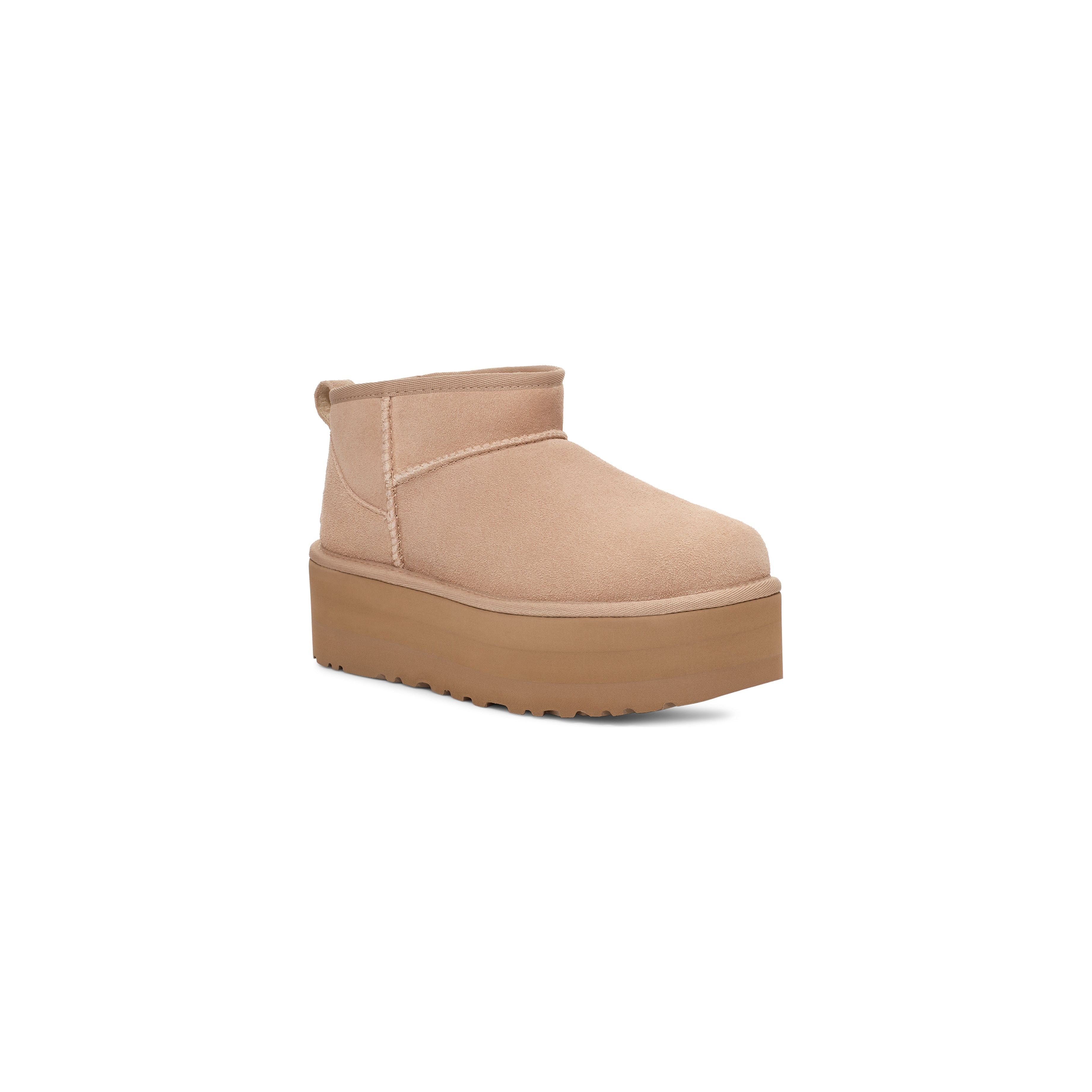 UGG Women's Classic Ultra Mini Platform in Sand + Jason Markk Suede Bundle Women's Footwear