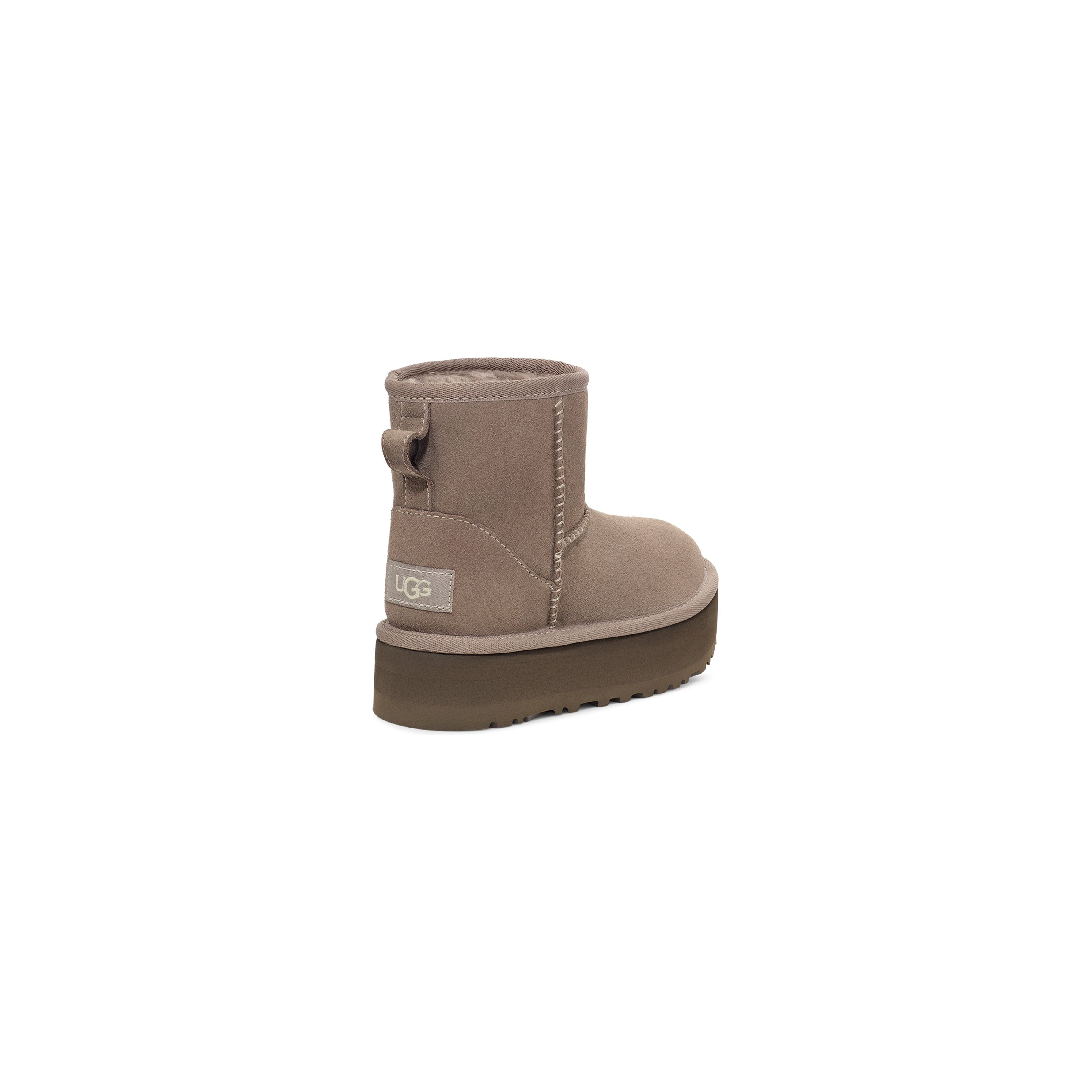 UGG Kid's Classic Mini Platform in Smoke Plume Kid's Footwear
